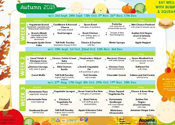 Aspens Autumn menu