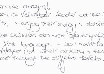 Volunteer feedback